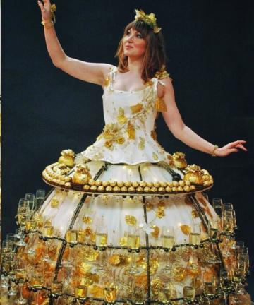 Helter Skelter Enchanted Forest theme champagne skirt