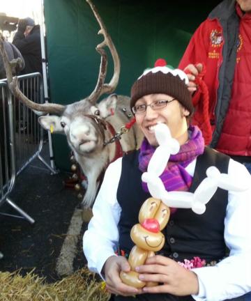 Christmas reindeer balloon