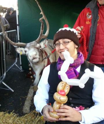 Reindeer balloon modelling