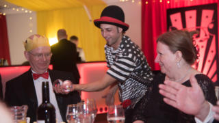 Circus contact juggling wedding
