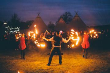 Fire crowd