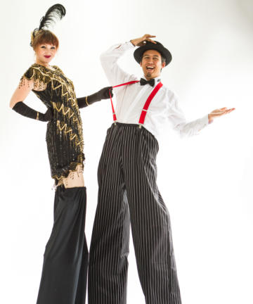 Helter Skelter Historical theme Gatsby Stilt Walker