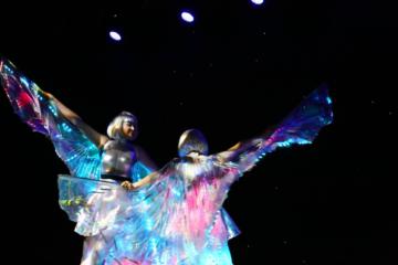 Glow wings dance duo