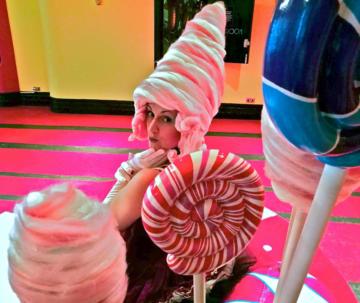 Helter Skelter Theme Circus Candy floss table