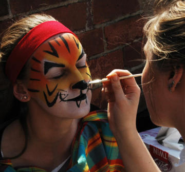 Helter Skelter Circus Face Painting