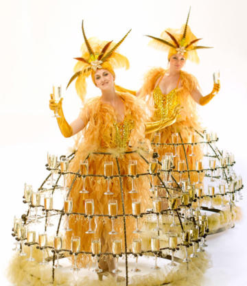 Helter Skelter Performers Champagne Skirts