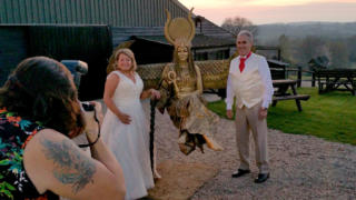 Statue with bride