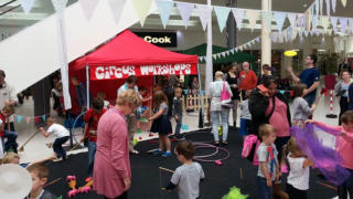 Helter Skelter indoor circus workshop